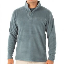 Free Fly Apparel Bamboo Polar Fleece Snap Pullover Mens