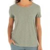 Free Fly Womens Bamboo Slub Channel Pocket Tee