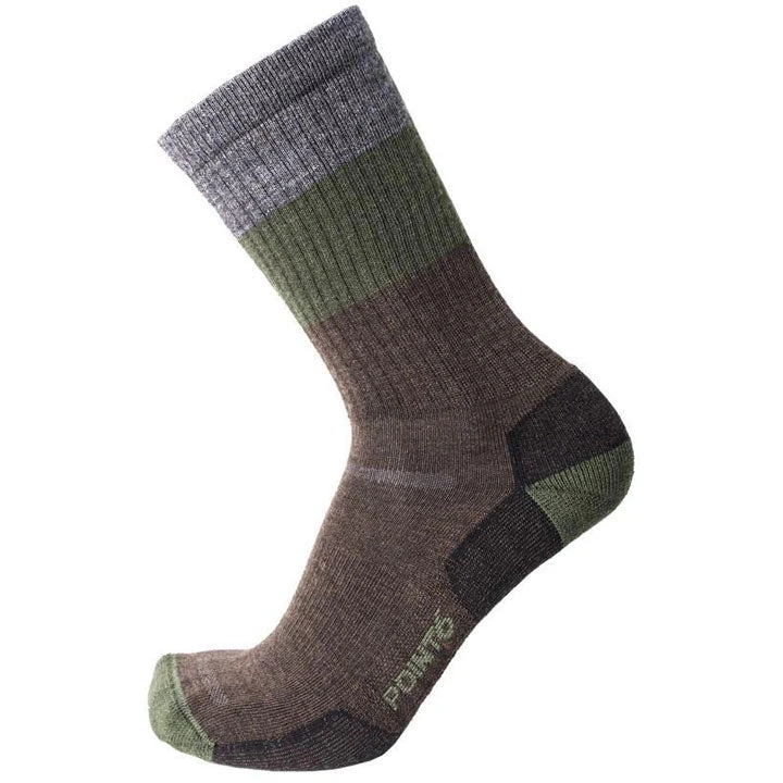 Point6 Hiking Block Stripe Light Crew Socks 2 Point6 Hiking Block Stripe Light Crew Socks