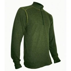 PolarMax Mens Acclimate Wool Zip Mock Shirt