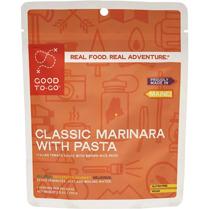 Gear Good To-Go Classic Marinara With Pasta Single Serving 1 Gear Good To-Go Classic Marinara With Pasta Single Serving