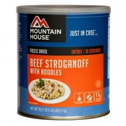 The 10 Essentials Mountain House Beef Stroganoff Number 10 Can