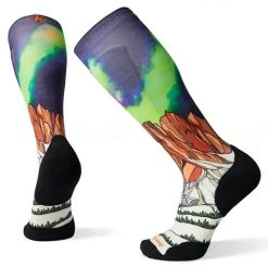 Smartwool PhD Ski Light Wlite Pattern Socks Mens 5 Smartwool PhD Ski Light Wlite Pattern Socks Mens