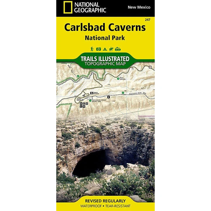 National Geographic Gear 247 Carlsbad Caverns Map New Mexico 1 National Geographic Gear 247 Carlsbad Caverns Map New Mexico