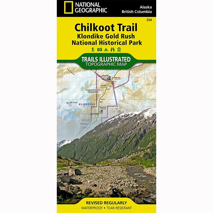 National Geographic 254 Chilkoot Trail Map Alaska British Columbia 1 National Geographic 254 Chilkoot Trail Map Alaska British Columbia