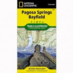 National Geographic 145 Pagosa Springs Bayfield Area Trail Map Colorado Gear