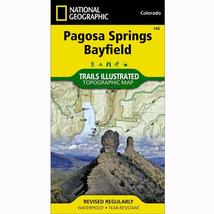 National Geographic 145 Pagosa Springs Bayfield Area Trail Map Colorado Gear 1 National Geographic 145 Pagosa Springs Bayfield Area Trail Map Colorado Gear