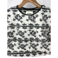 Dylan By True Grit Dylan Patterned Frosty Tipped Pile Drop Shoulder Crew Womens