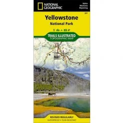 National Geographic 201 Yellowstone National Park Map Idaho Montana Wyoming Gear