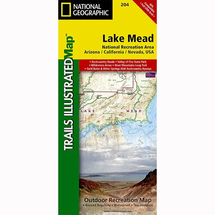 National Geographic 204 Lake Mead National Recreation Area Map Gear 1 National Geographic 204 Lake Mead National Recreation Area Map Gear