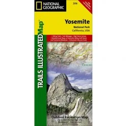 National Geographic 206 Yosemite National Park Map California Gear