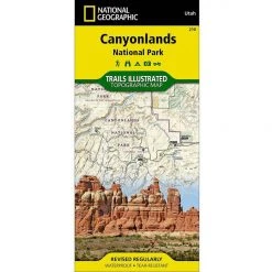 National Geographic 210 Canyonlands National Park Needles - Island Map
