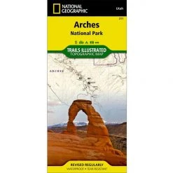 National Geographic 211 Arches National Park Map Utah