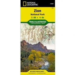National Geographic 214 Zion National Park Map Utah
