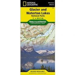 National Geographic 215 Glacier - Waterton Lakes National Parks Map Montana Alberta Gear