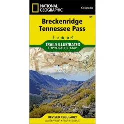 National Geographic 109 Breckenridge - Tennessee Pass Map Colorado Gear