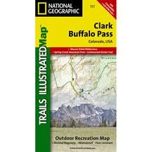 National Geographic 117 Clark - Buffalo Pass Map The 10 Essentials