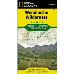 National Geographic 140 Weminuche Wilderness Trail Map Colorado Gear