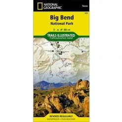 National Geographic Gear 225 Big Bend National Park Map Texas