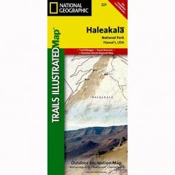 National Geographic 227 Haleakala National Park Map Hawaii