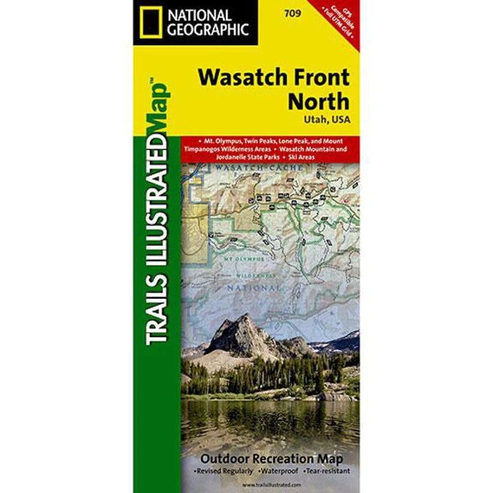 National Geographic Gear 709 Wasatch Front Map Utah 1 National Geographic Gear 709 Wasatch Front Map Utah