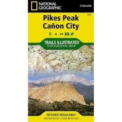 National Geographic 137 Pikes Peak - Canyon City Map Colorado
