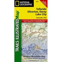 National Geographic 141 Silverton - Ouray - Telluride Map Colorado The 10 Essentials