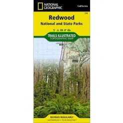 National Geographic 218 Redwood National Park Map