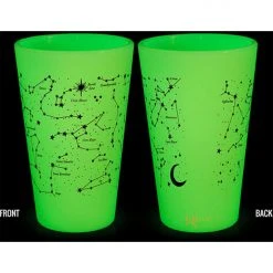 Cups, Bowls, And Plates Silipint Glow O Starry Night Pint Glass