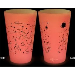 Cups, Bowls, And Plates Silipint Glow O Starry Night Pint Glass