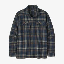 Patagonia Long-Sleeved Organic Cotton Midweight Fjord Flannel Shirt Mens