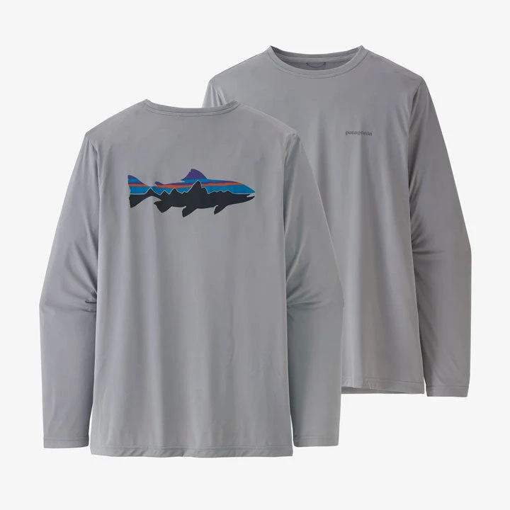 Patagonia Long-Sleeved Capilene Cool Daily Fish Graphic Shirt Mens 2 Patagonia Long-Sleeved Capilene Cool Daily Fish Graphic Shirt Mens