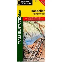 National Geographic 209 Bandelier National Monument Map New Mexico Gear