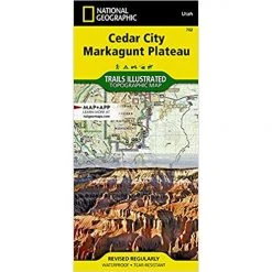 National Geographic Gear 702 Cedar Mtn Pine Valley Mtn-Outdoor Recreation Map Utah