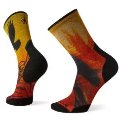 Smartwool Athlete Edition Run Raven Print Crew Socks Hiking
