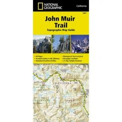 National Geographic Gear 1001 John Muir Trail Map Guid-California