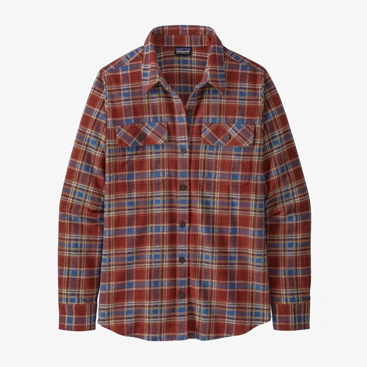 Patagonia Long-Sleeved Organic Cotton Midweight Fjord Flannel Shirt Womens 2 Patagonia Long-Sleeved Organic Cotton Midweight Fjord Flannel Shirt Womens
