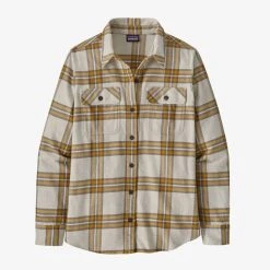 Patagonia Long-Sleeved Organic Cotton Midweight Fjord Flannel Shirt Womens 6 Patagonia Long-Sleeved Organic Cotton Midweight Fjord Flannel Shirt Womens