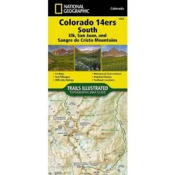 National Geographic Gear 1303 Colorado Topographic Map- 14ers South