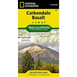 National Geographic 143 Carbondale Bassalt Trail Map