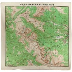 Mens The Printed Image National Park Topo Bandana