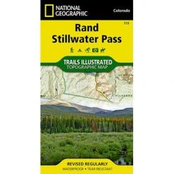 National Geographic 115 Rand Stillwater Pass-Outdoor Recreation Map Colorado Gear