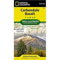 National Geographic 143 Carbondale Basalt Topographic Map Colorado